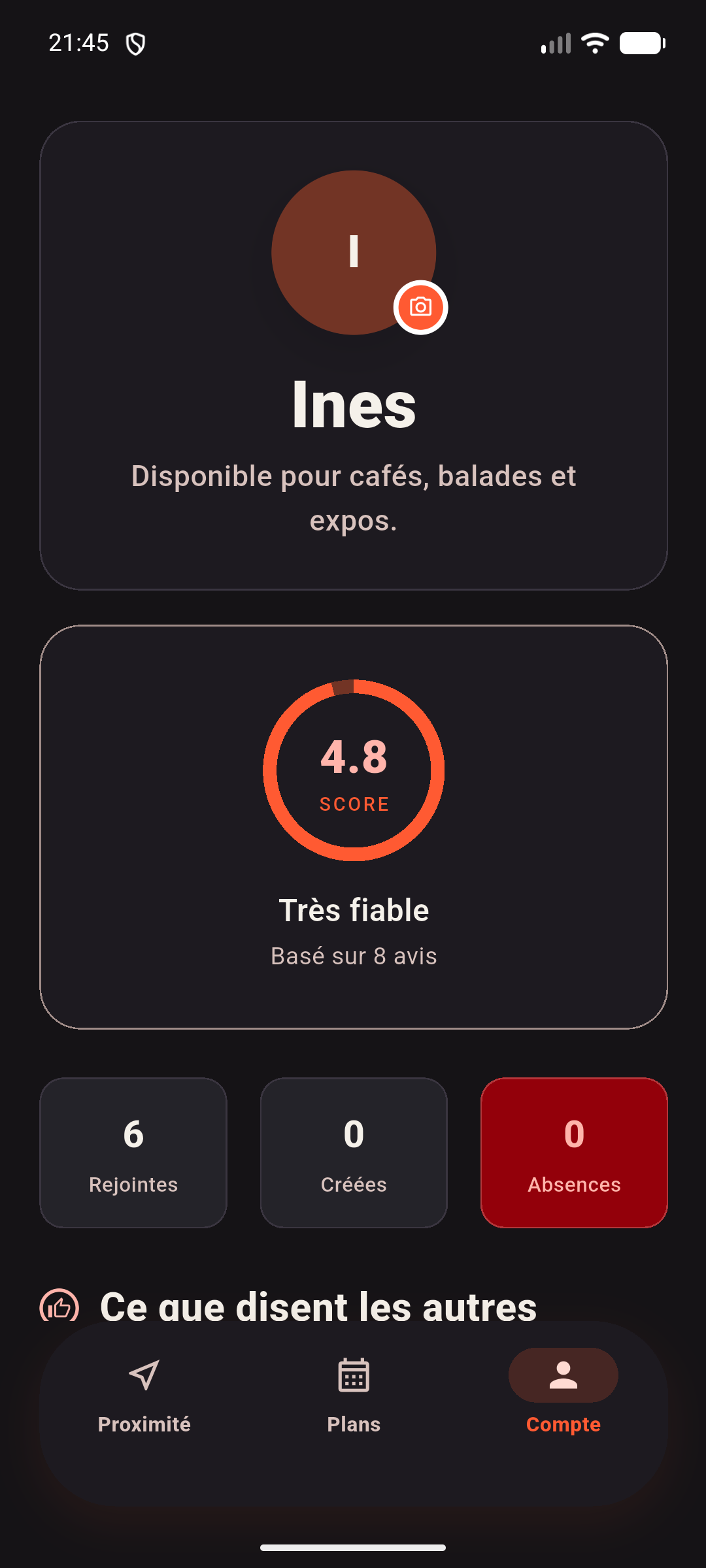 Profil de confiance Vivyo